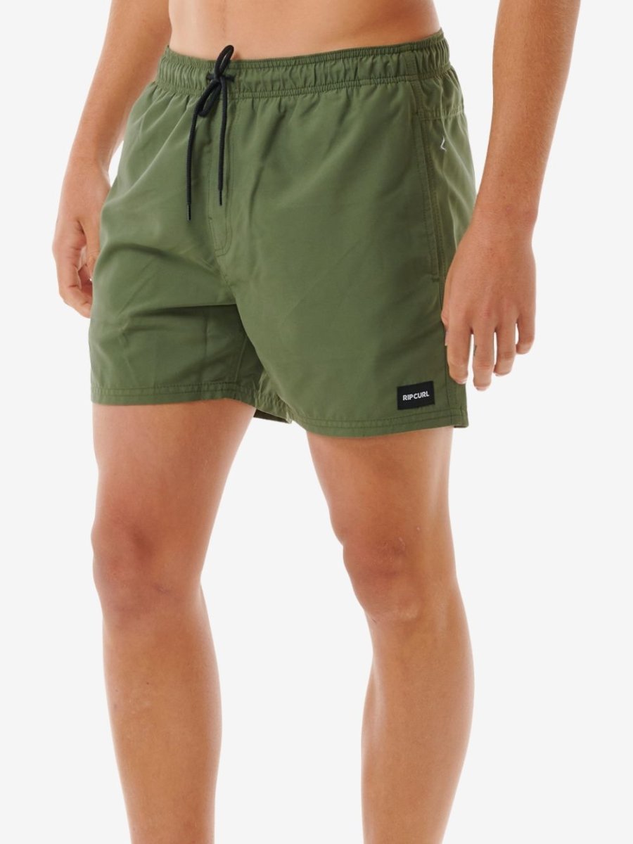 Offset Volley 15 Boardshort - Herre - Dark Olive - Gumpel & Co