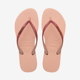 Slim Glitter II Klipklapper - Dame - Pink/Pink