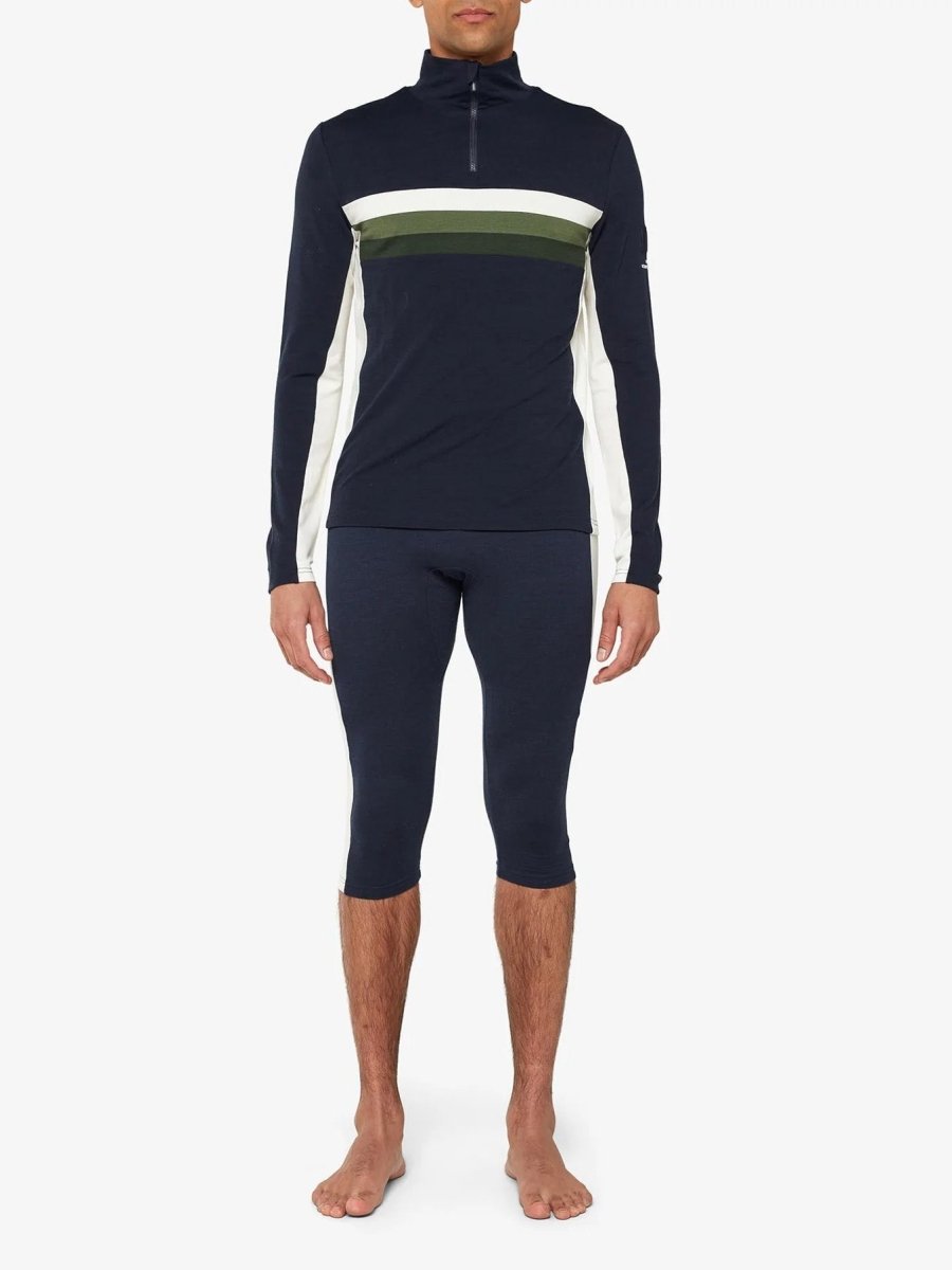 Men's Baselayer Half - zip merinouldtrøje - Herre - Navy - Gumpel & Co