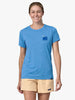 Capilene Cool Daily Graphic UV Tshirt - Dame - Blå