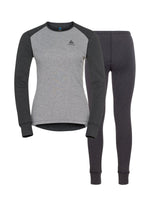 Women's Active Warm Skiundertøjssæt - Dark Grey/Grey Melange