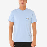 Surf Paradise Badge Tee Update - Herre - Ice Blue