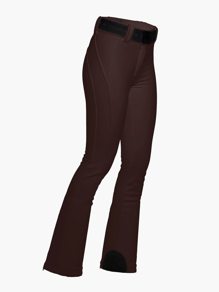 Women's Pippa Softshell Skibukser - Dame - Dark Brown - Gumpel & Co