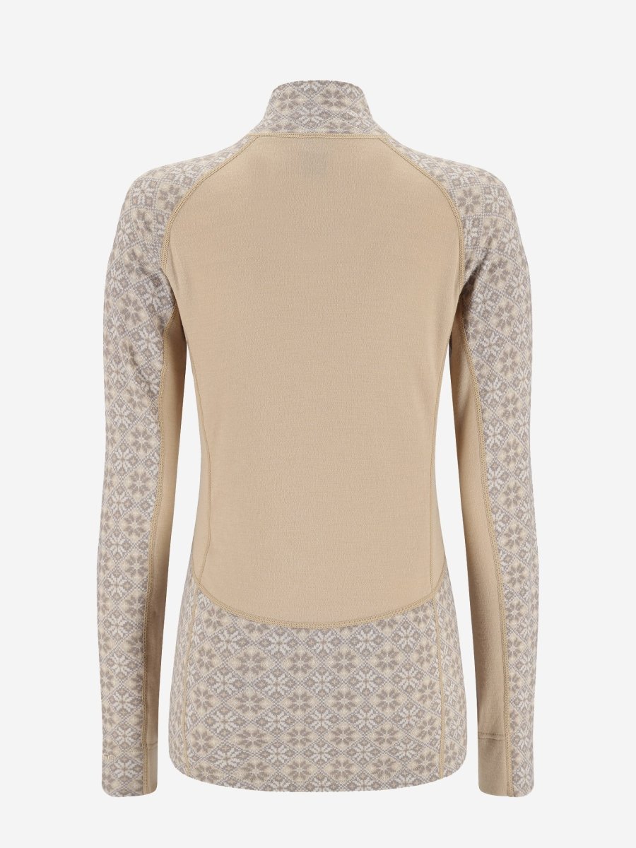 Women's Rose Light Half - Zip Skiundertrøje - Dame - Oat - Gumpel & Co