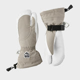 Female Heli 3-finger Skihandsker - Dame - Khaki/Off White