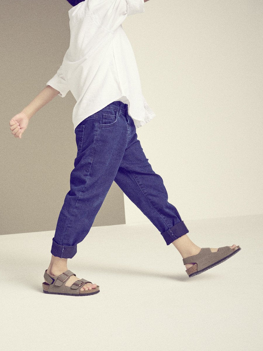 Kids Milano Birko - Flor Nubuklæder Sandaler - Børn - Mocha - Normal - Gumpel & Co