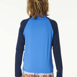 Junior Shock UPF 50+ Long Sleeve UV t-shirt - Børn - Blue Gum