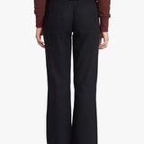 Women's Oceanside Flared Hør Bukser - Dame - True Black