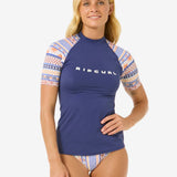 San Carlos Short Sleeves UPF Rash Vest - Dame - Dark Blue