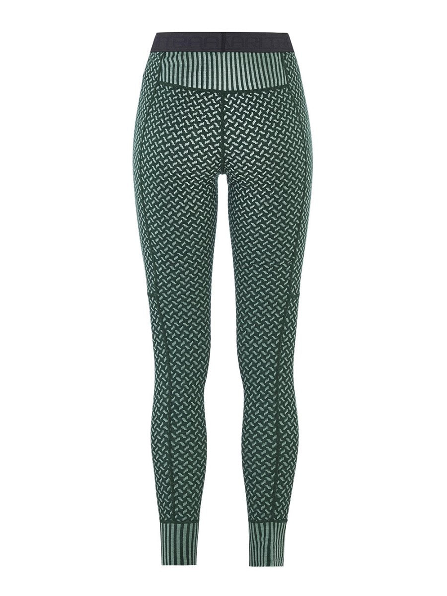 Women's Smekker 100% Merino Skiunderbukser - Dame - Pine Green - Gumpel & Co