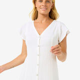 Premium Surf Long Dress - Dame - White