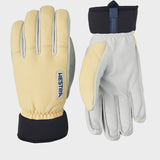 Army Leather Wool Terry 5-finger - Herre - Natural Yellow