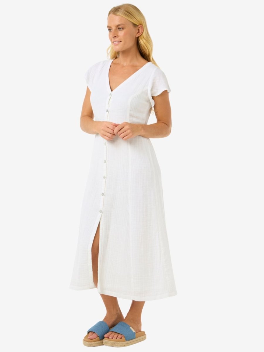 Premium Surf Long Dress - Dame - White - Gumpel & Co