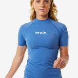 Classic Surf Short Sleeve UV Rash Vest - Dame - Vint Navy