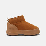 Luna Low Suede Vinterstøvler - Unisex - Cognac