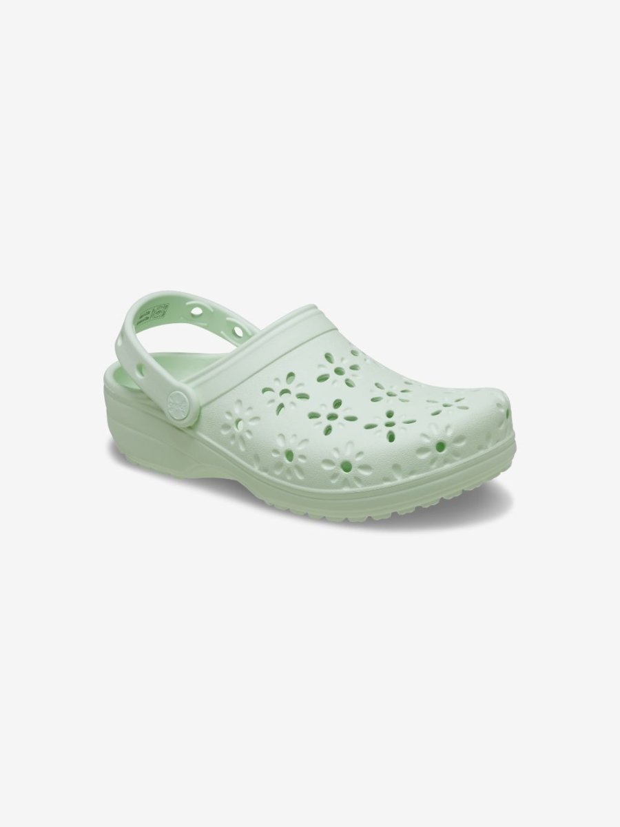 Classic Floral Cut - Out Clog - Unisex - Jade Tint - Gumpel & Co