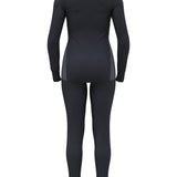 Women's Active Warm Eco Skiundertøjssæt - Dame - India Ink/Folkstone Gray