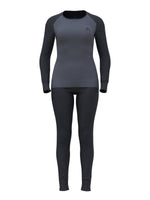 Women's Active Warm Skiundertøjssæt - India Ink/Gray