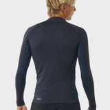 Dawn Patrol UV Long Sleeve Rash Guard - Mænd - Navy Marle