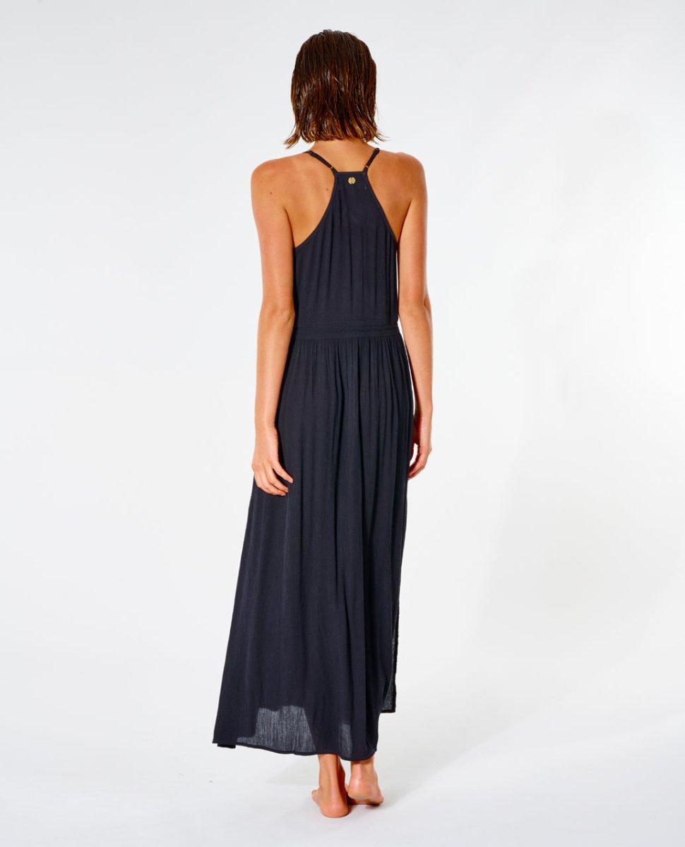 Classic Surf Maxi Dress - Dame - Black - Gumpel & Co