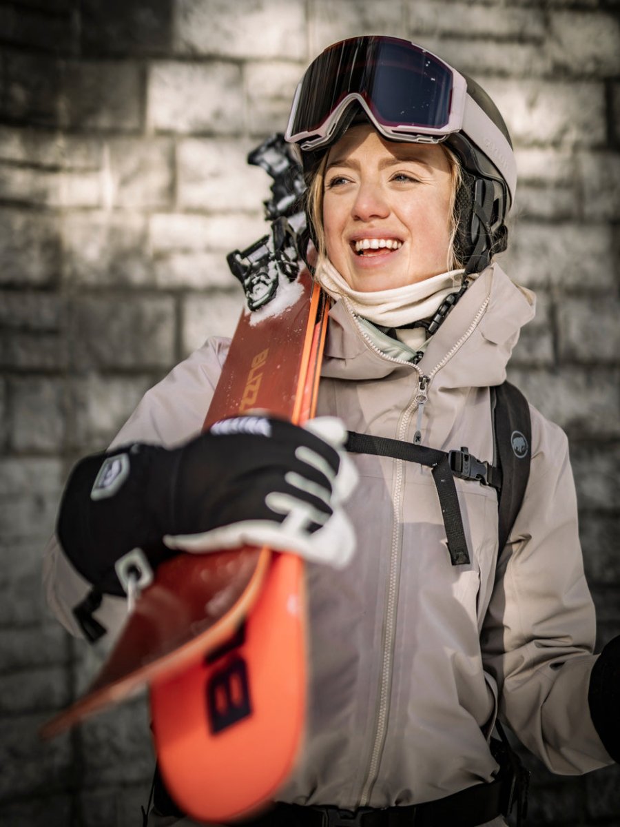 Army Leather Heli 5 - finger Skihandsker - Unisex - Black - Gumpel & Co