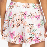 Women's Lekeitio Break Beach Shorts - Dame - Snow White Tropical
