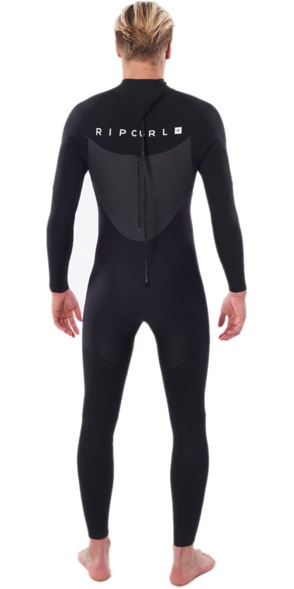 Men's Omega 3/2 Full Back Zip Steamer Våddragt | Herrer | Black - Gumpel & Co