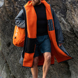 Advance Long Sleeve Surf Poncho - Voksne - Charc Grey/Orange