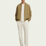 Men's Warren Straight Leg Hørbukser - Herre - White