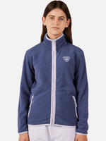 Strawpile Fleece Midlayer m/lynlås - Børn - Night Blue