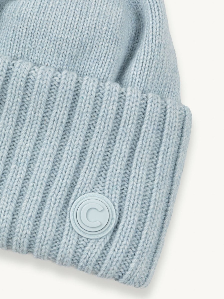 Cashmere and Wool Blend Strikhue - Spa (lyseblå) - Gumpel & Co