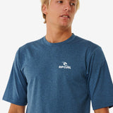 Stack UV Short Sleeve Rash Guard - Herre - Navy Marle