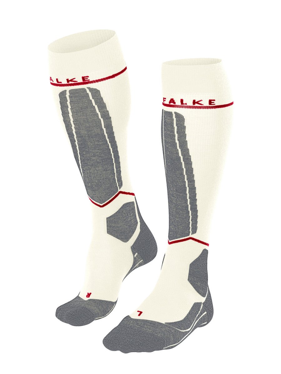 SK4 Advanced Compression Merinould Skisokker - Dame - Off White - Gumpel & Co