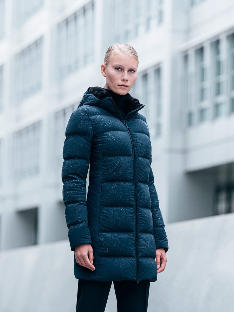 Enigma Dunfrakke - Dame - Navy - Gumpel & Co