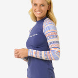 San Carlos Long Sleeve UPF Rash Vest - Dame - Dark Blue