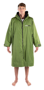 Advance Long Sleeve Surf Poncho - Voksne - Forest Green/Black