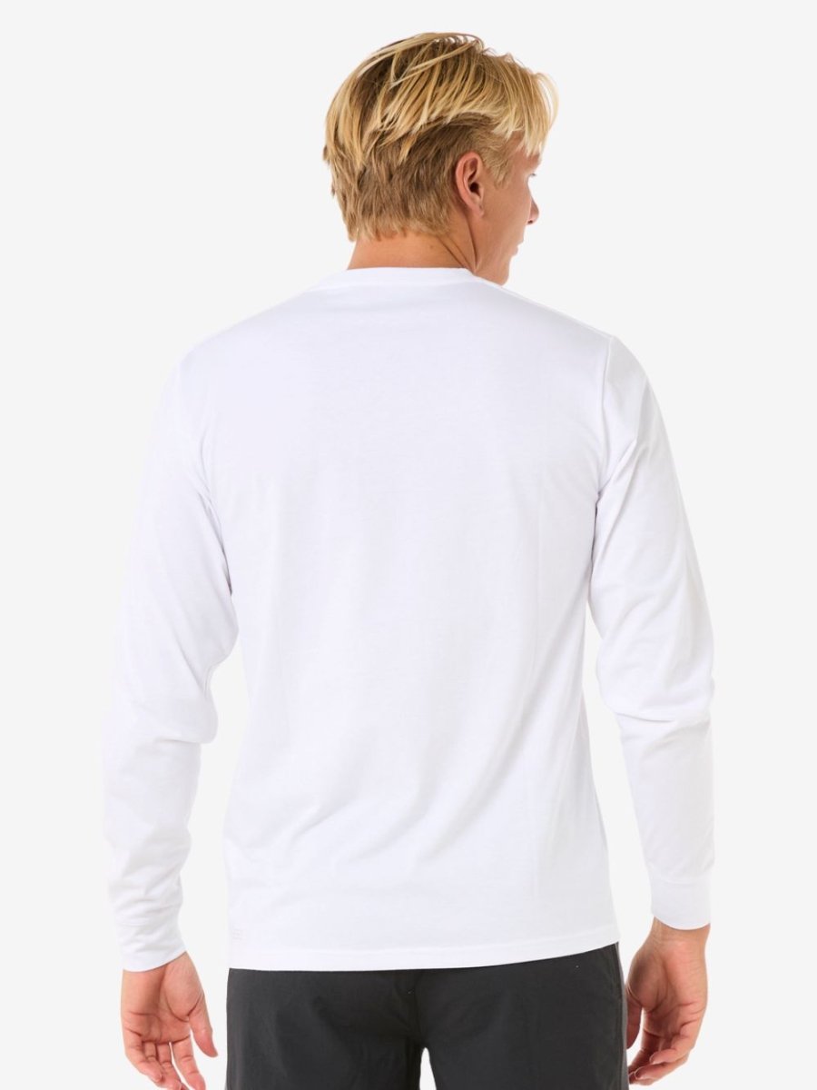 Icons Of Surf Long Sleeve UV Tee - Herre - White - Gumpel & Co