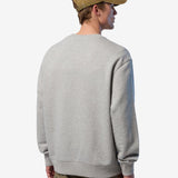 Sweatshirt with side ribbing - Men - Grey Melange