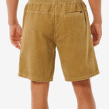 Classic Surf Cord Volley Short - Herre - Dark Khaki