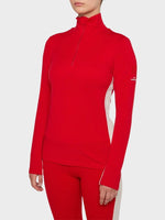 Voss 1/4 zip - Women - Red