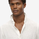 Vacation L/S Linen Shirt - Men - Optic