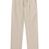 Men's Fig Loose Hør Pants - Herre - Light Feather Gray