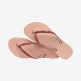 Slim Glitter II Klipklapper - Dame - Pink/Pink