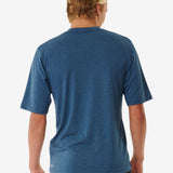 Stack UV Short Sleeve Rash Guard - Herre - Navy Marle