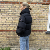 Women's Oversize Puffer Dunjakke - Dame - Black