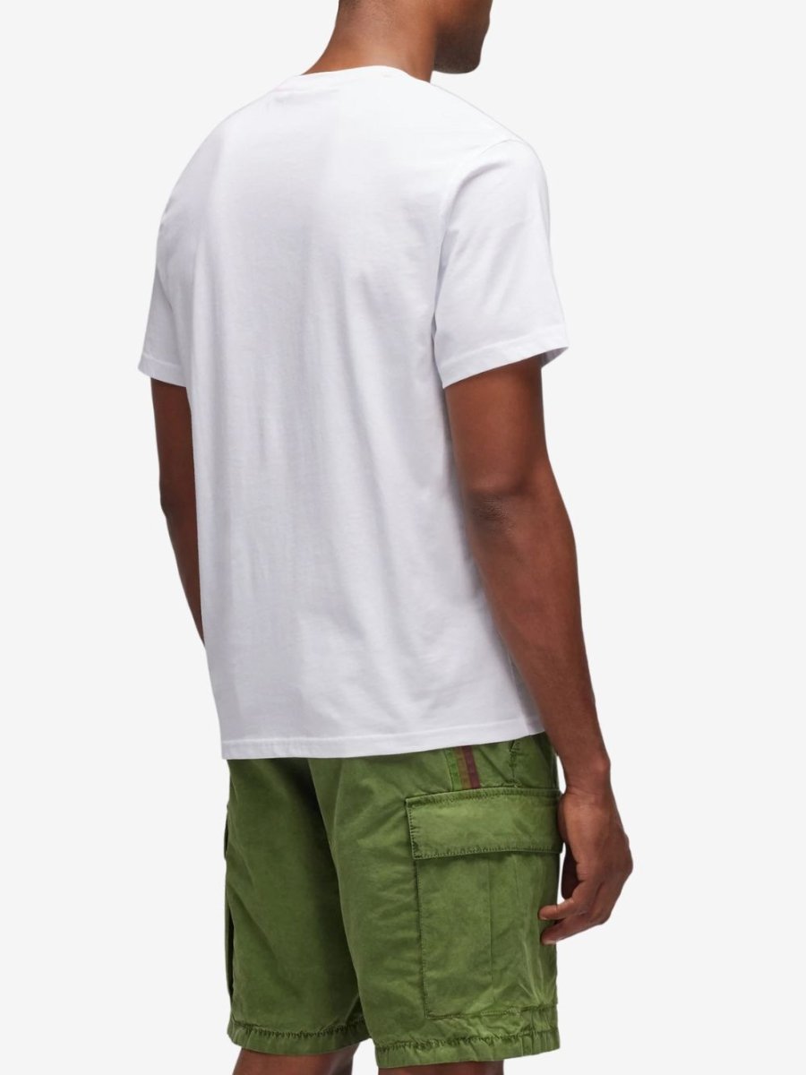 Camou Follow The Sun Print T-shirt - Herrer - White - Gumpel & Co