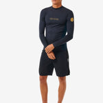 å Dawn Patrol UPF Perf Long Sleeve Rash Vest - Herre - Navy Marle - Gumpel & Co