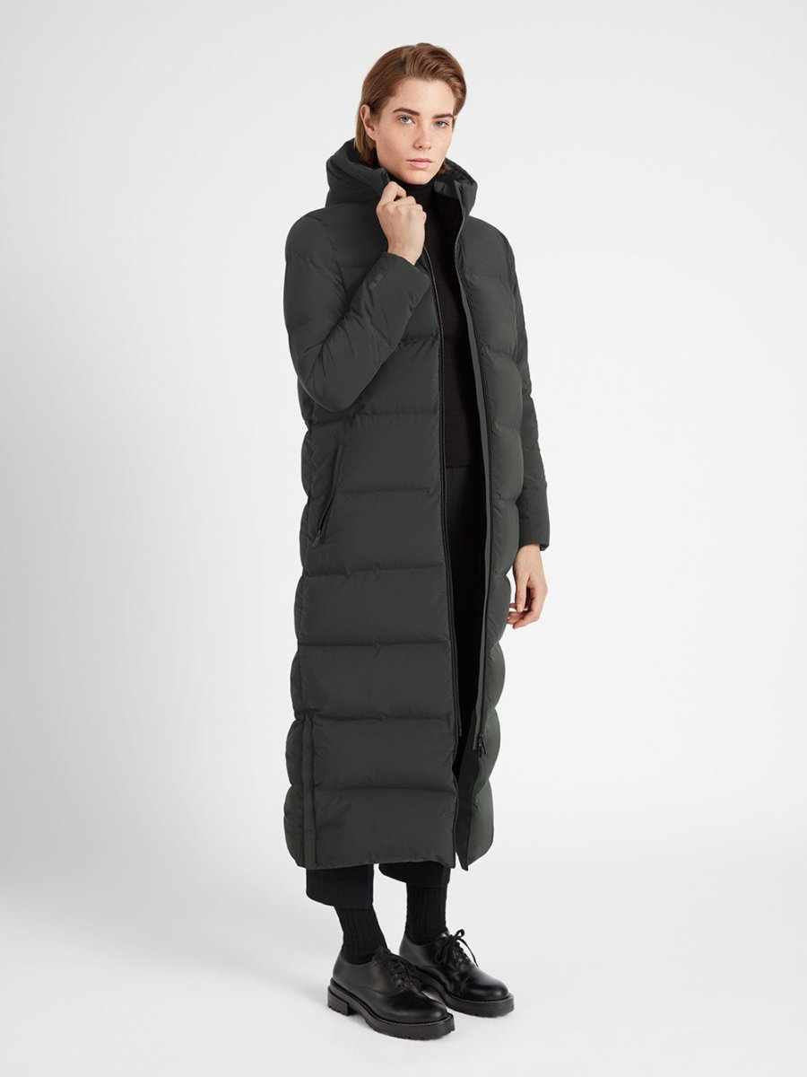 Infinity Dunfrakke - Dame - Night Olive - Gumpel & Co