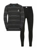 Kids Active Warm Base Layer Skiundertøjssæt - Børn - Black/Grey Melange