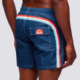 Men's Iconic Stretch Waist Mid-Length Badeshorts - Herre - Navy
